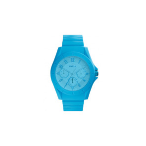 Horlogeband (Band + Kastcombinatie) Fossil FS5287 Onderliggend Silicoon Blauw